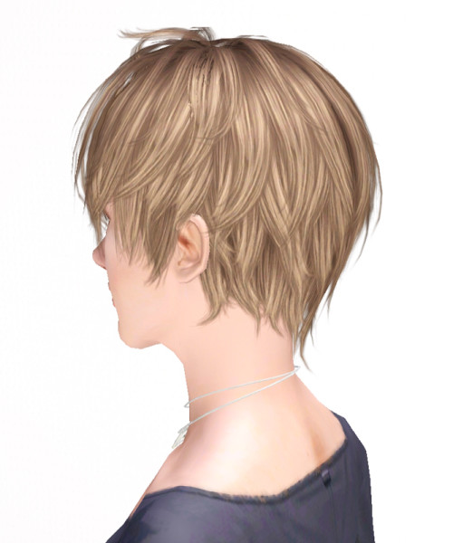 Straight short hairstyle by Kijiko for Sims 3