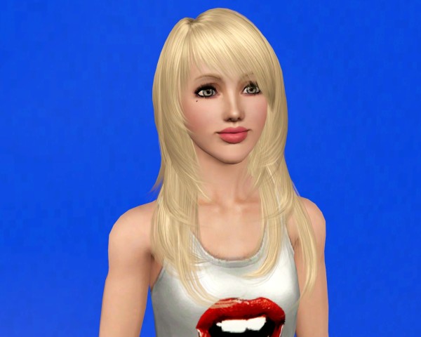 Rose 88 Spring Fever hairstyle retextured by Savio for Sims 3