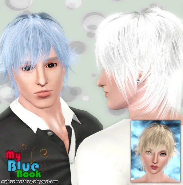 Edgy hairstyle 8ksims 005 retextured by TumTum Simiolino for Sims 3