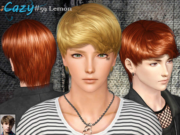 Bewitching hairstyle Hairmesh 59 by Cazy for Sims 3