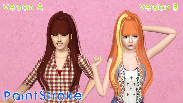Butterfly 029 hairstyle retextured by Katty for Sims 3