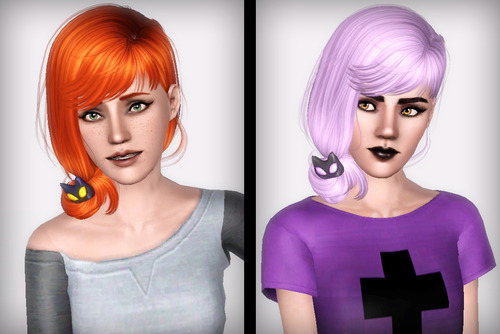 Cat hairstyle NewSea`s Neko retextured by Forever and Always for Sims 3