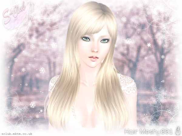 Straight with bangs hairstyle Aruna by S Club Privee for Sims 3