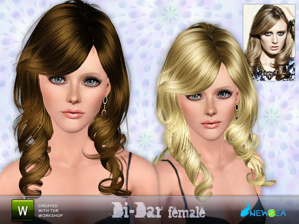 Di Dar twisted haitsyle by NewSea for Sims 3