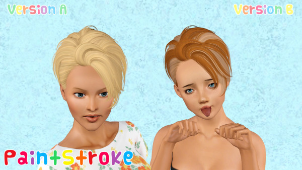 Twisty A Line hairstyle Skysims 121 retextured by Katty for Sims 3
