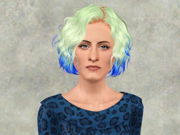 Easy hairstyle Newsea’s Foam Summer retextured by Fanskher for Sims 3