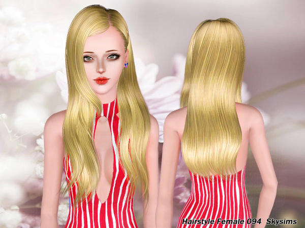 Side swept hairstyle 094 by Skysims for Sims 3
