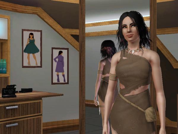 Cavewoman Hairstyle by Aya for Sims 3