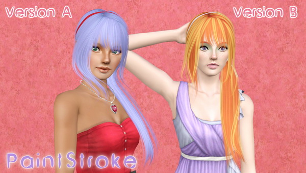 CoolSims 96 Braid and Tail retextured by Katty for Sims 3