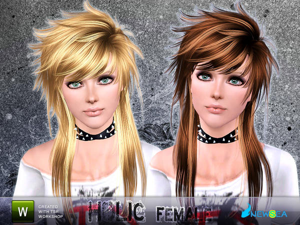 Holic hairstyle by NewSea for Sims 3