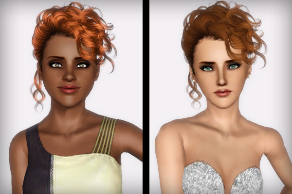 Newsea`s Disco buzz Back shaved hairstyle retextured by Forever and Always for Sims 3