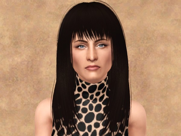 Kewai’s Long Cecile hairstyle retextured by Fanaskher for Sims 3