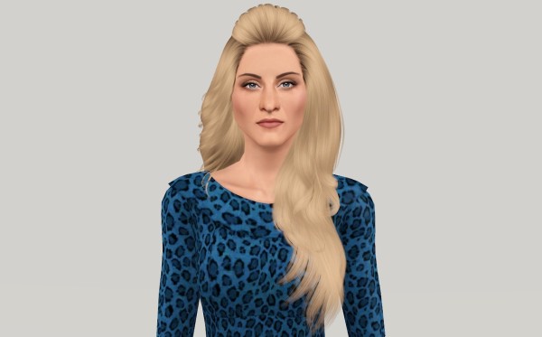 Hair with volume Cazy 114 Melody retextured by Fanaskher for Sims 3