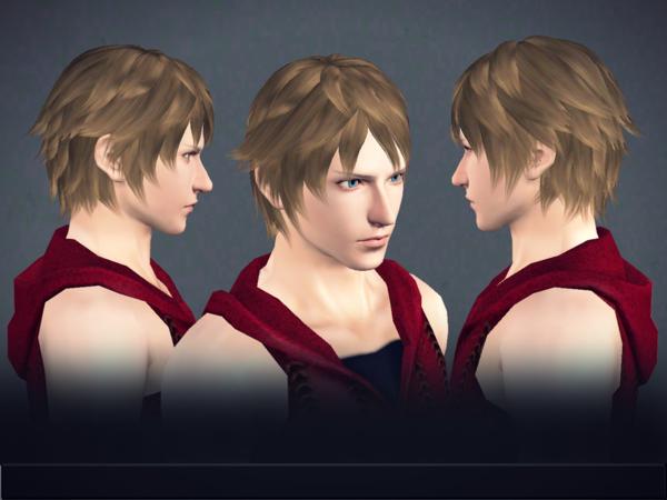 Nero hairstyle for him Kisei by athem2310 for Sims 3