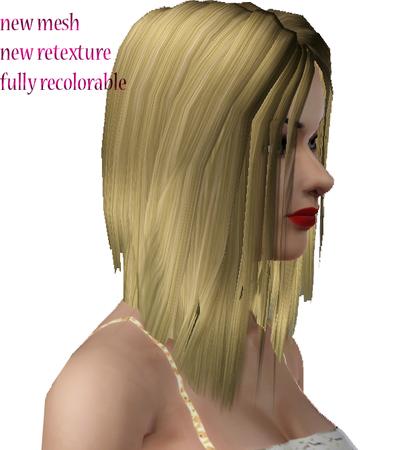  Long and Straight hairstyle 01 by Cleotopia for Sims 3