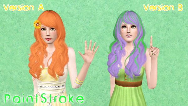 Natural waves Cazy`s Sorrow retextured by Katty for Sims 3