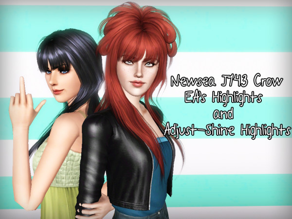 Fairytale hairstyle NewSea`s Crow retextured by Forever and Always for Sims 3