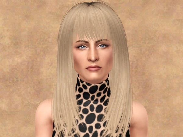 Kewai’s Long Cecile hairstyle retextured by Fanaskher for Sims 3