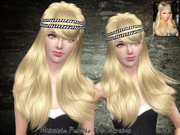 Voluminous hairstyle 076 by Skysims for Sims 3