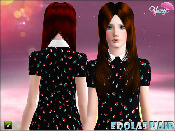 Yume Edolas hairstyle by Zauma for Sims 3