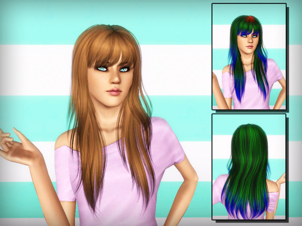 Fairytale hairstyle NewSea`s Crow retextured by Forever and Always for Sims 3