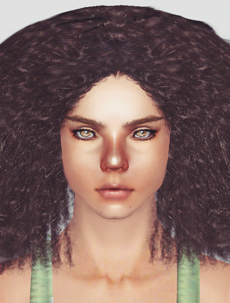 Afro hairstyle 01 by Momo for Sims 3