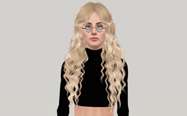 Curly hairstyle Newsea`s Nightwish retextured by Fanaskher for Sims 3