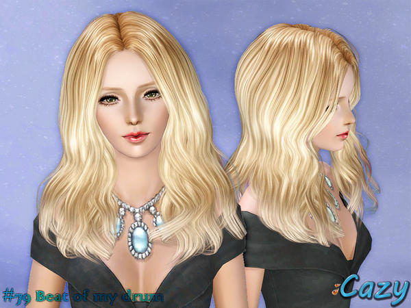 Loose Waves BoMD hairstyle by Cazy for Sims 3