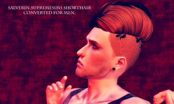 Supreme hairstyle retextured by Salverin  for Sims 3
