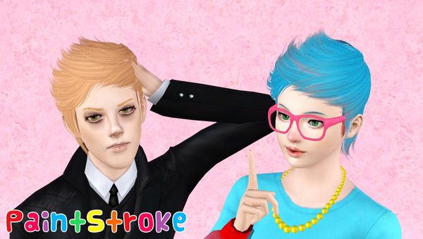 Skysims 085 hairstyle retextured by Katty for Sims 3