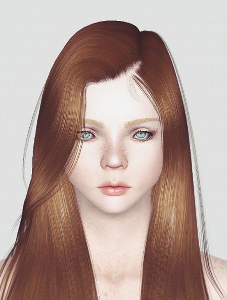 Parted to one side hairstyle Alesso`s Eve retextured by Momo for Sims 3