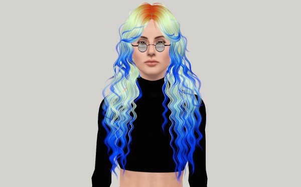 Curly hairstyle Newsea`s Nightwish retextured by Fanaskher for Sims 3