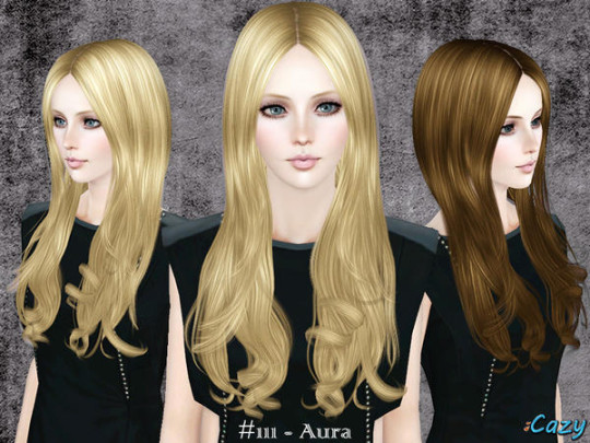 Aura Modern hairstyle by Cazy - Sims 3 Hairs