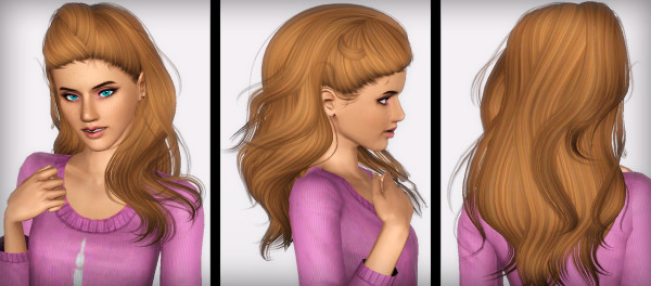 Newsea`s Cerise Lover hairstyle retextured by Forever and Always for Sims 3