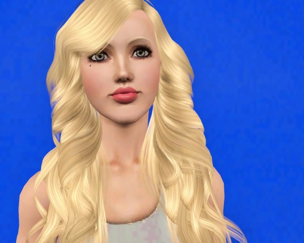 Cazy 20 Bohemian Chic hairstyle retextured by Savio for Sims 3