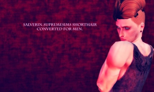 Supreme hairstyle retextured by Salverin - Sims 3 Hairs