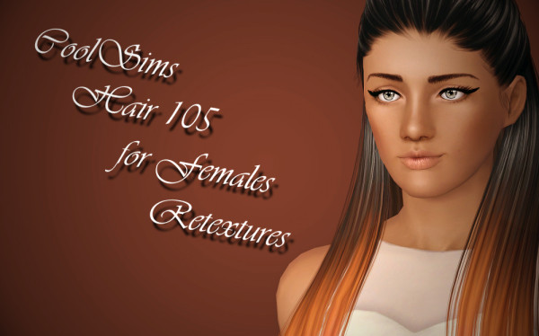 Half braided hairstyle  Coolsims 105 Retextured by Brad for Sims 3