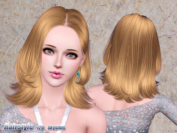 Collegian hairstyle 120 by Skysims - Sims 3 Hairs