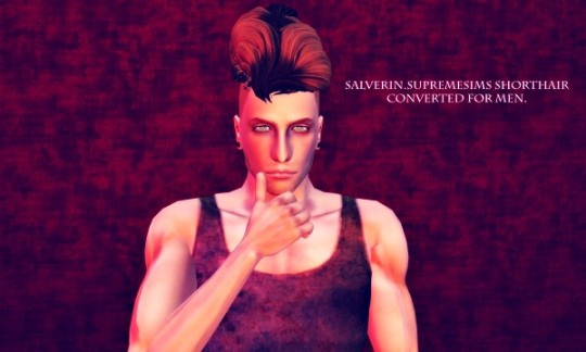 Supreme hairstyle retextured by Salverin - Sims 3 Hairs