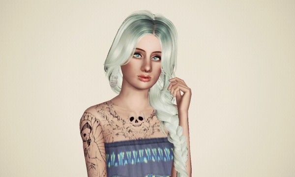 Huge side fishtail Peggy`s retextured by Marie Antoinette for Sims 3