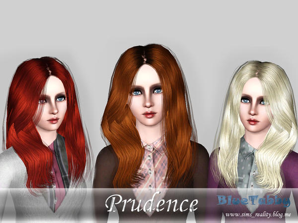 Prudence hairstyle by BlueTabby for Sims 3