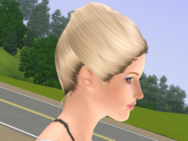 Horned hairstyle NewSea`s Swan retextured by Brad for Sims 3