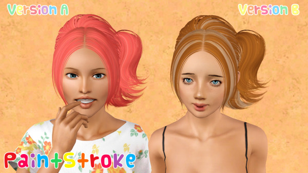 Soft as silk hairstle Skysims 118 retextured by Katty for Sims 3
