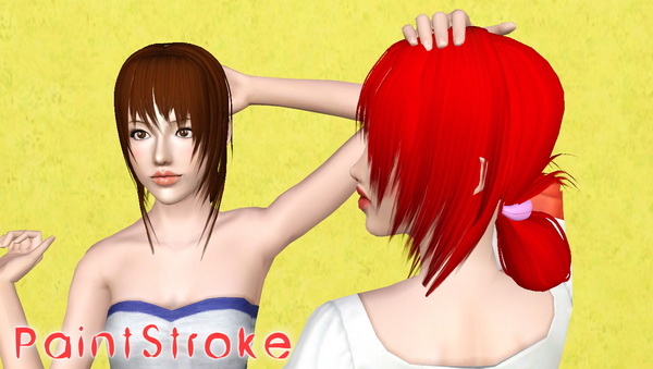 Sintiklia Orchidea hairstyle retextured by Katty for Sims 3
