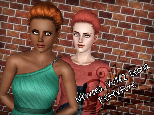 Newsea`s Leona hairstyle retextured by Forever and Always for Sims 3