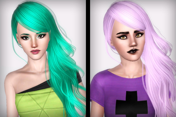 Wavy side hairstyle Skysims 24 retextured by Forever and Always - Sims ...