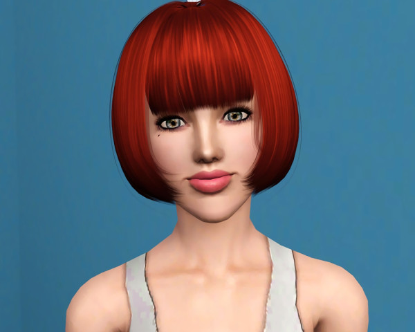 Shymoo 07 Bob with bangs hairstyle retextured by Savio for Sims 3