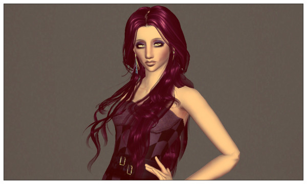 Side curly hairstyle Peggy` 37 retextured by Marie Antoinette for Sims 3