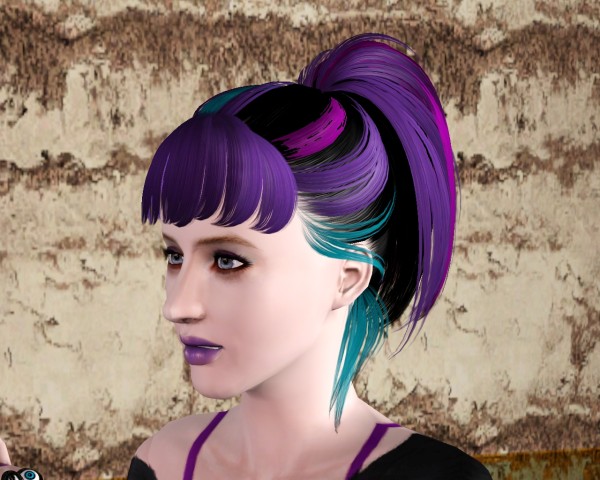 Great Spangled Fritillary hairstyle by Aikea Guinea for Sims 3