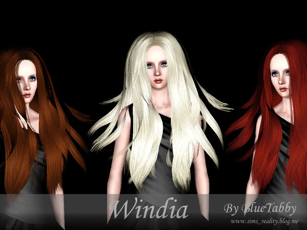 Windia hairstyle by BlueTabby for Sims 3